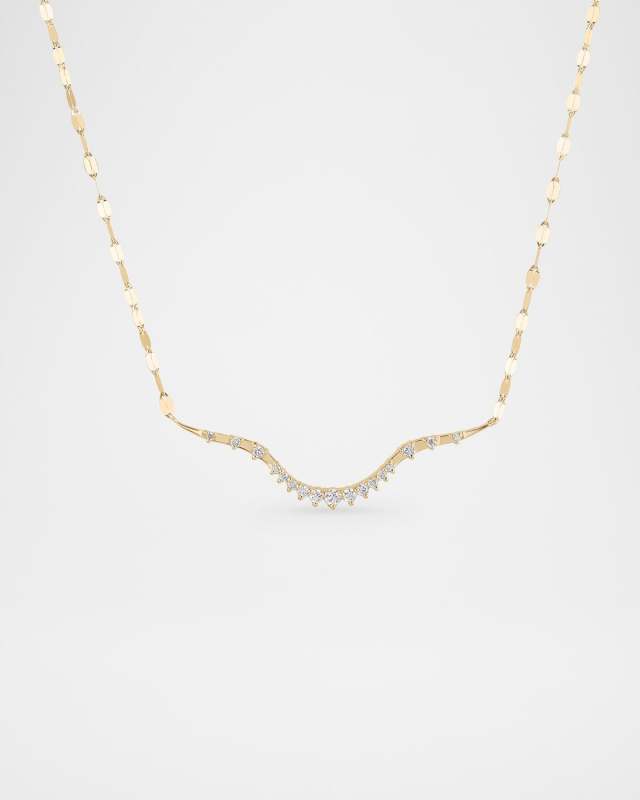 Curved Diamond Solo Constellation Necklace